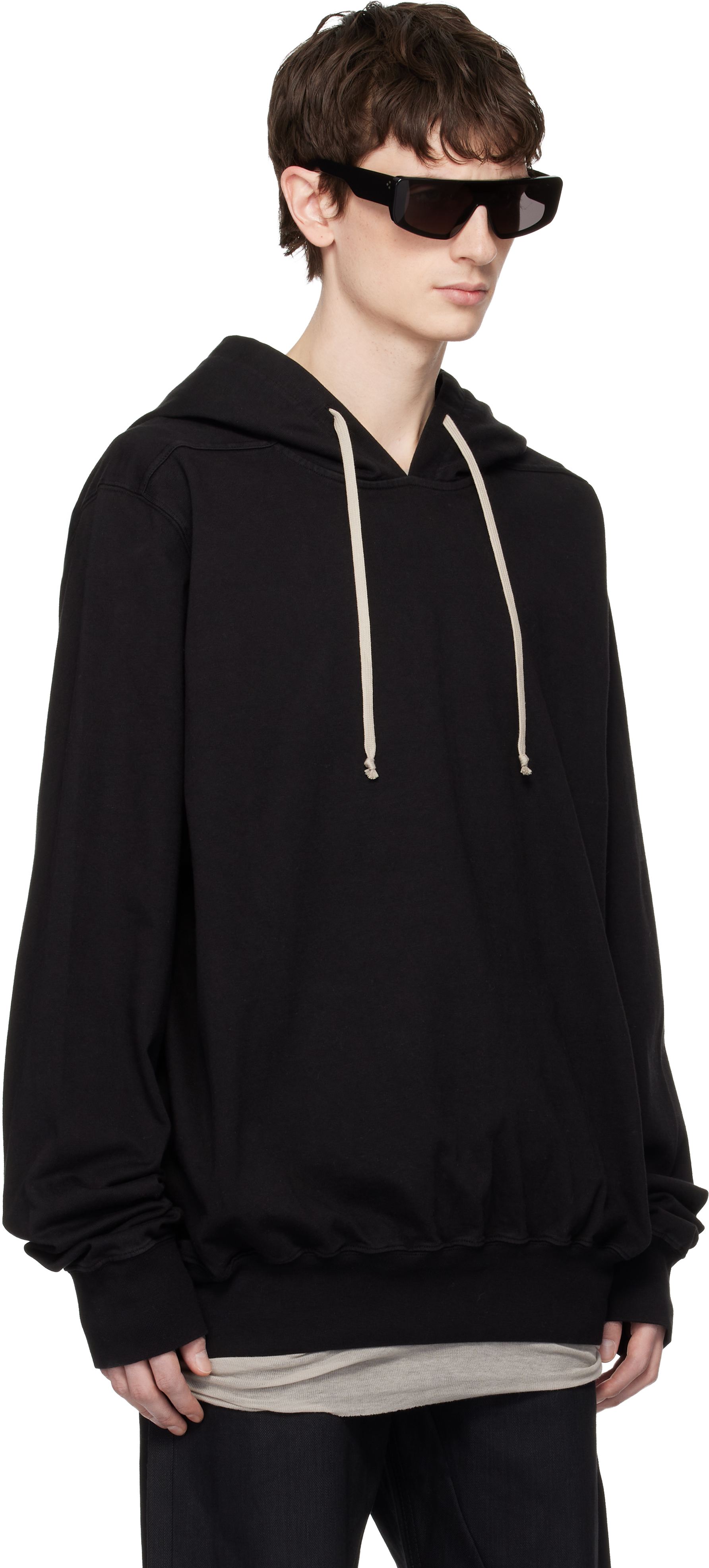 Black Temple Oversized Hoodie