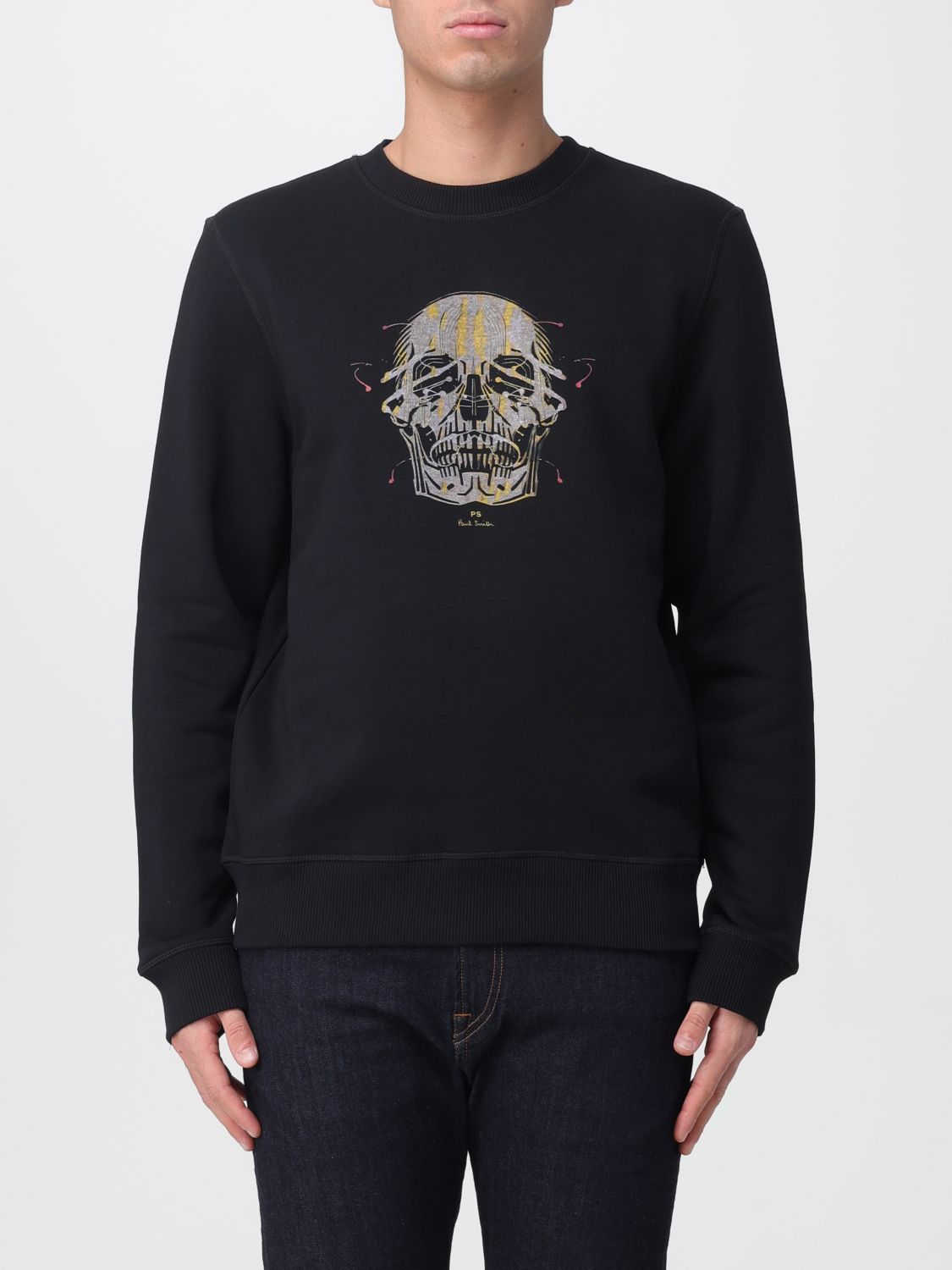 Painted Skull-print sweatshirt - Black