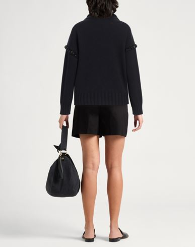 Max Mara Woman Turtleneck Midnight blue Size M Virgin Wool