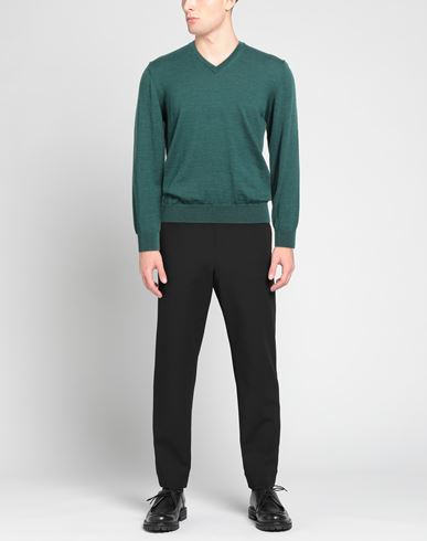 Man Sweater Emerald green Size 40 Merino Wool