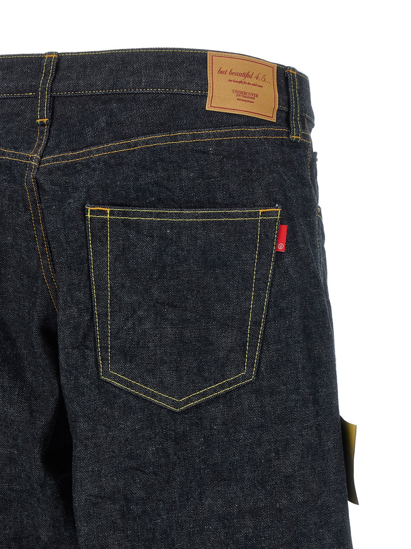 Undercover - power message denim jeans back pocket