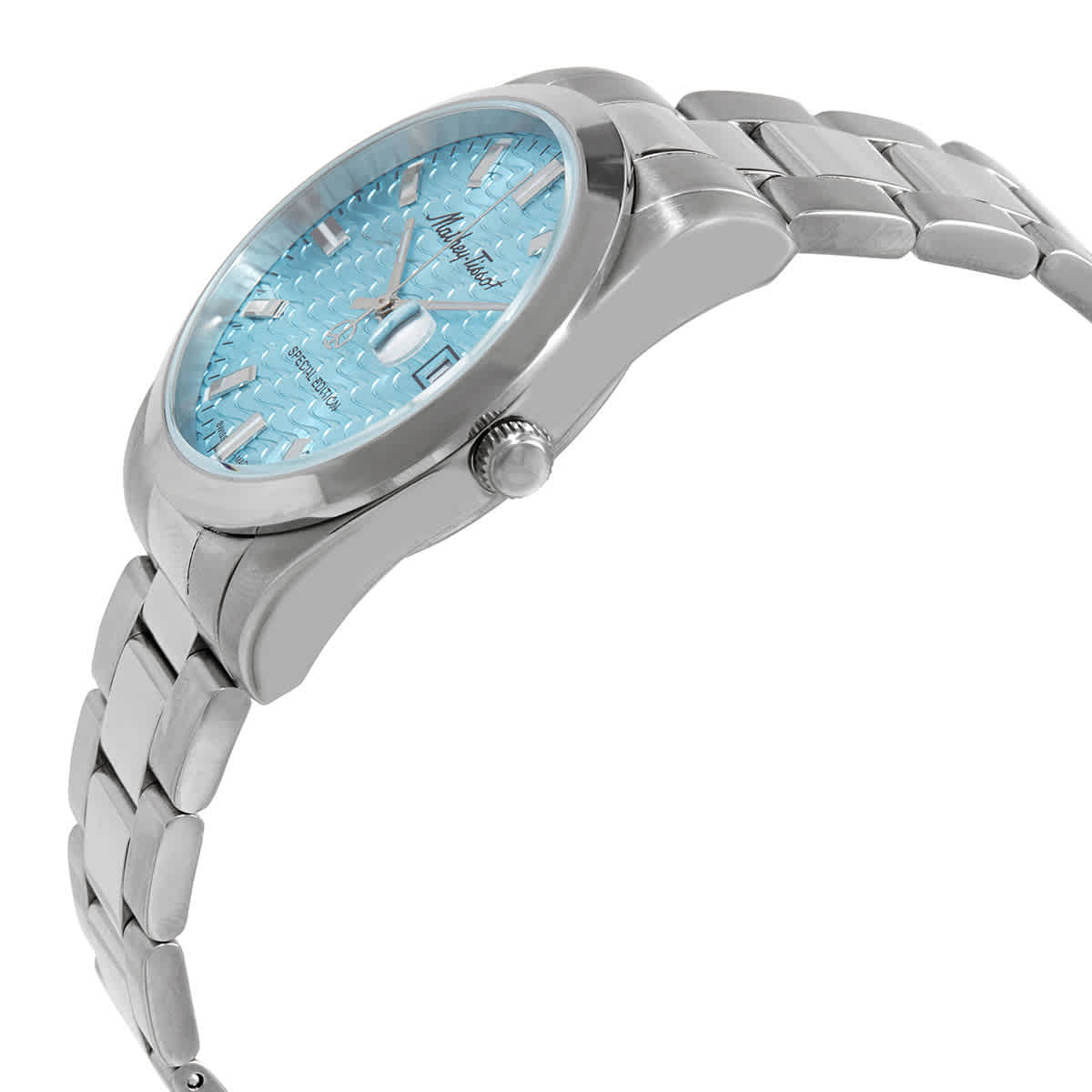 Mathy I Quartz Blue Dial Mens Watch H450SE