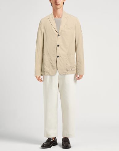 Officine Générale Man Blazer Beige Size 44 Lyocell, Linen, Cotton