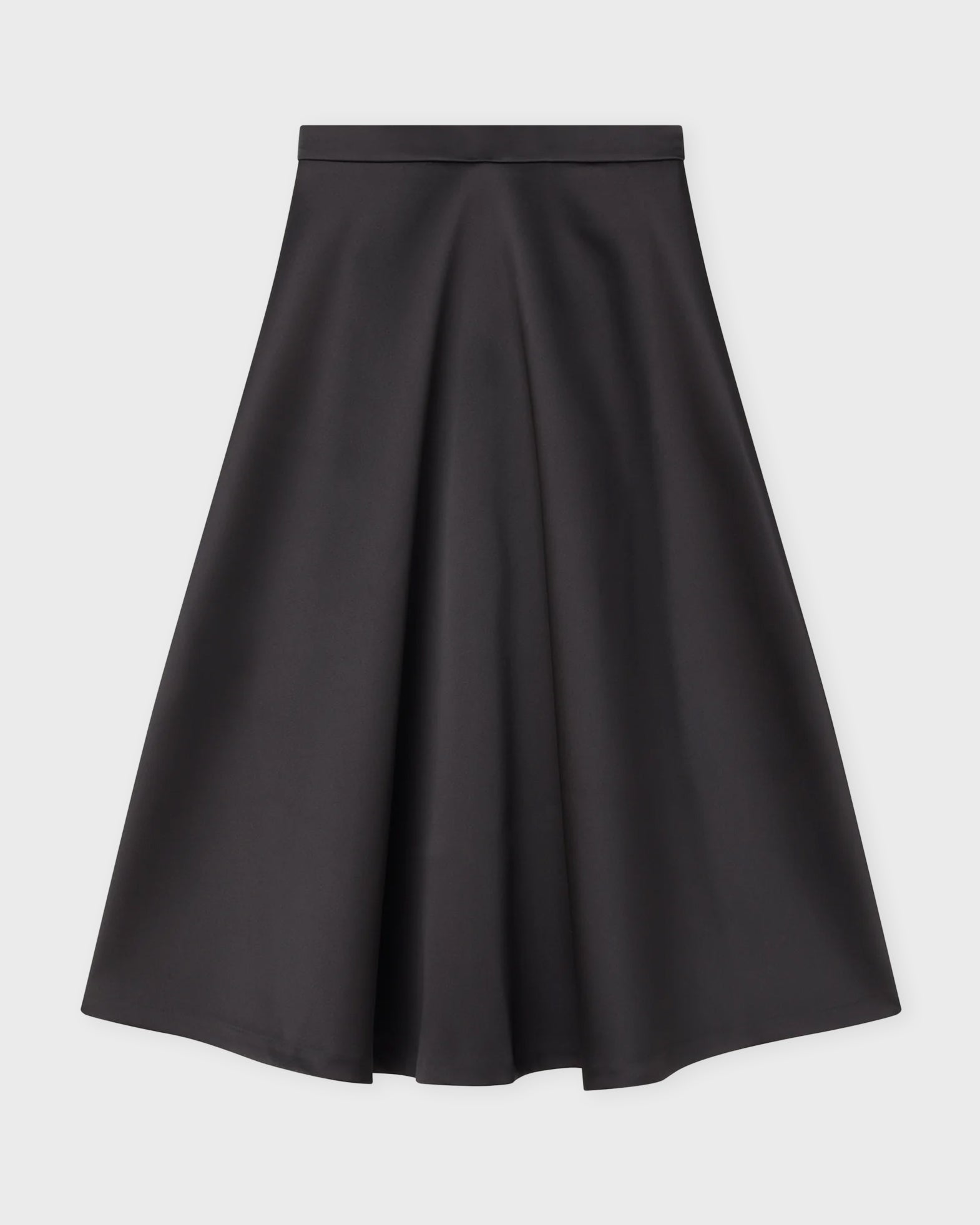 Róhe Skirt Voluminous A-Line Satin Black