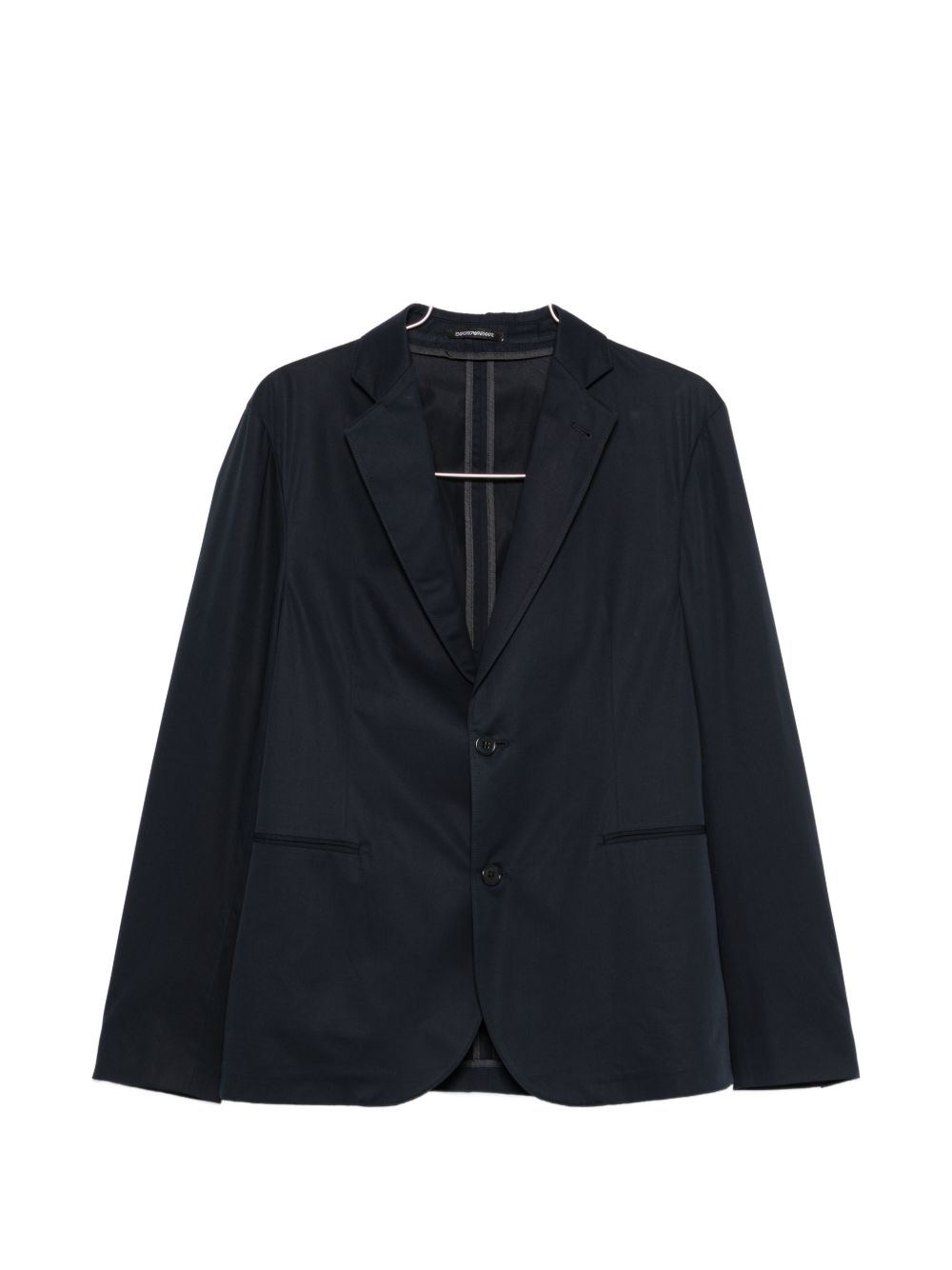 Single-Breasted Cotton Suit — Navy