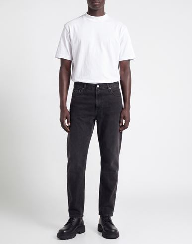 Man Jeans Black Size 32 Cotton