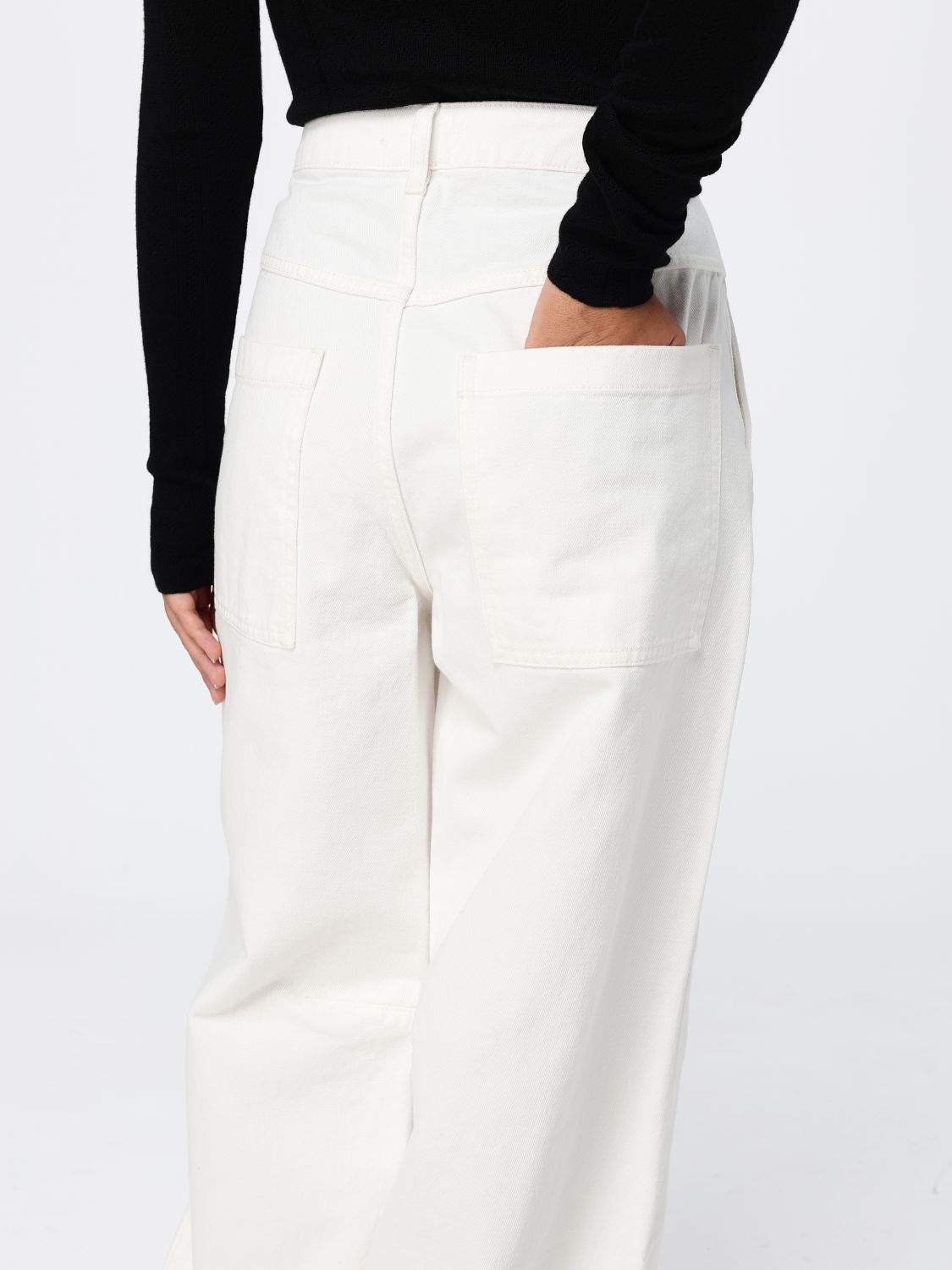 Jeans Woman color White