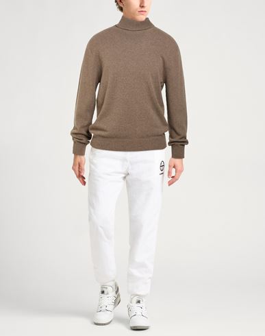 Man Turtleneck Light brown Size 38 Cashmere