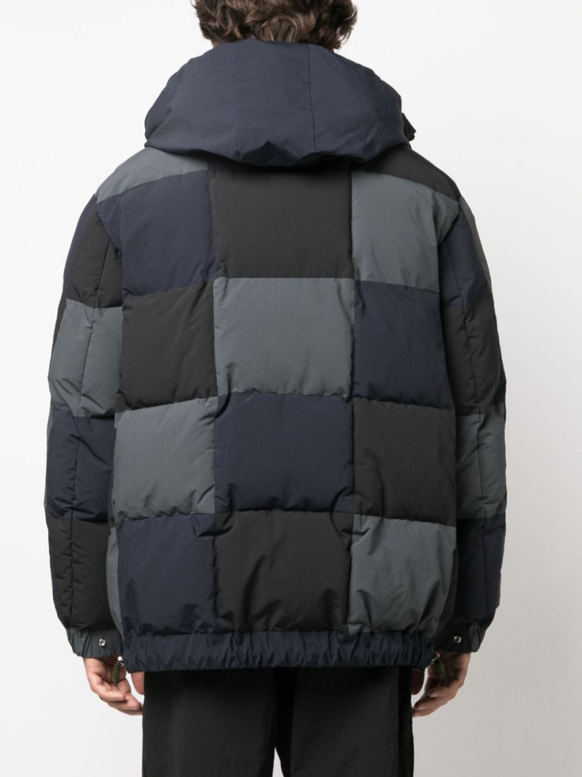 - Patchwork Padded Down Jacket