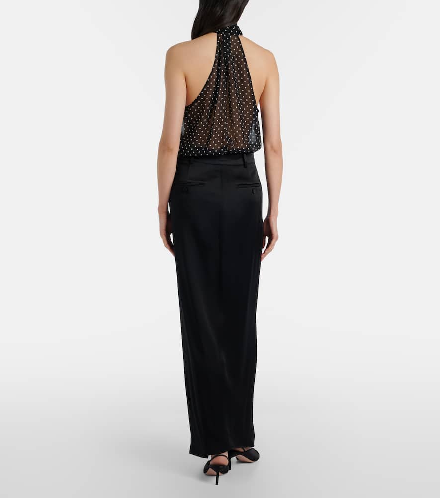 High-rise maxi skirt