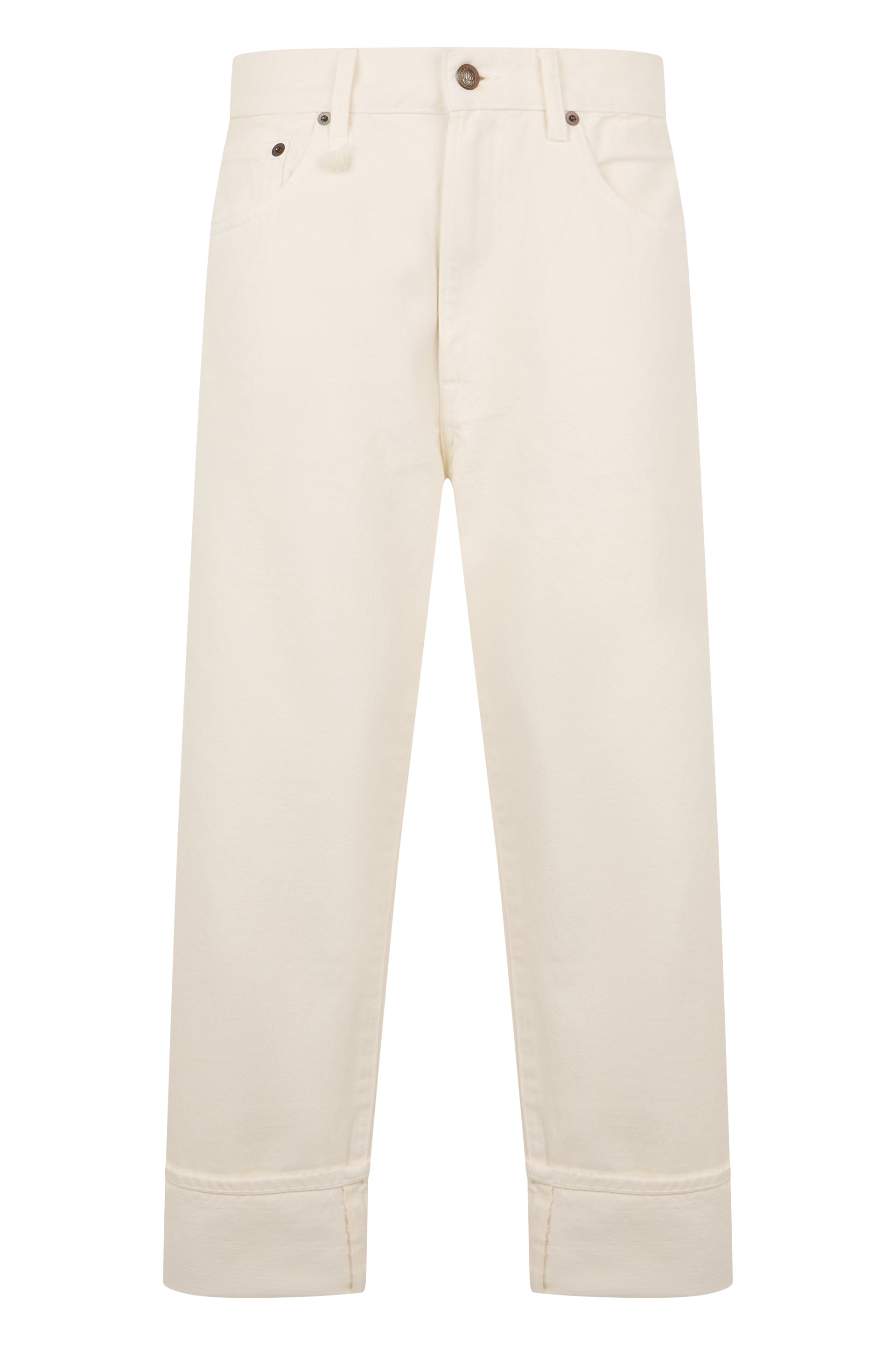 Cropped Denim Pants