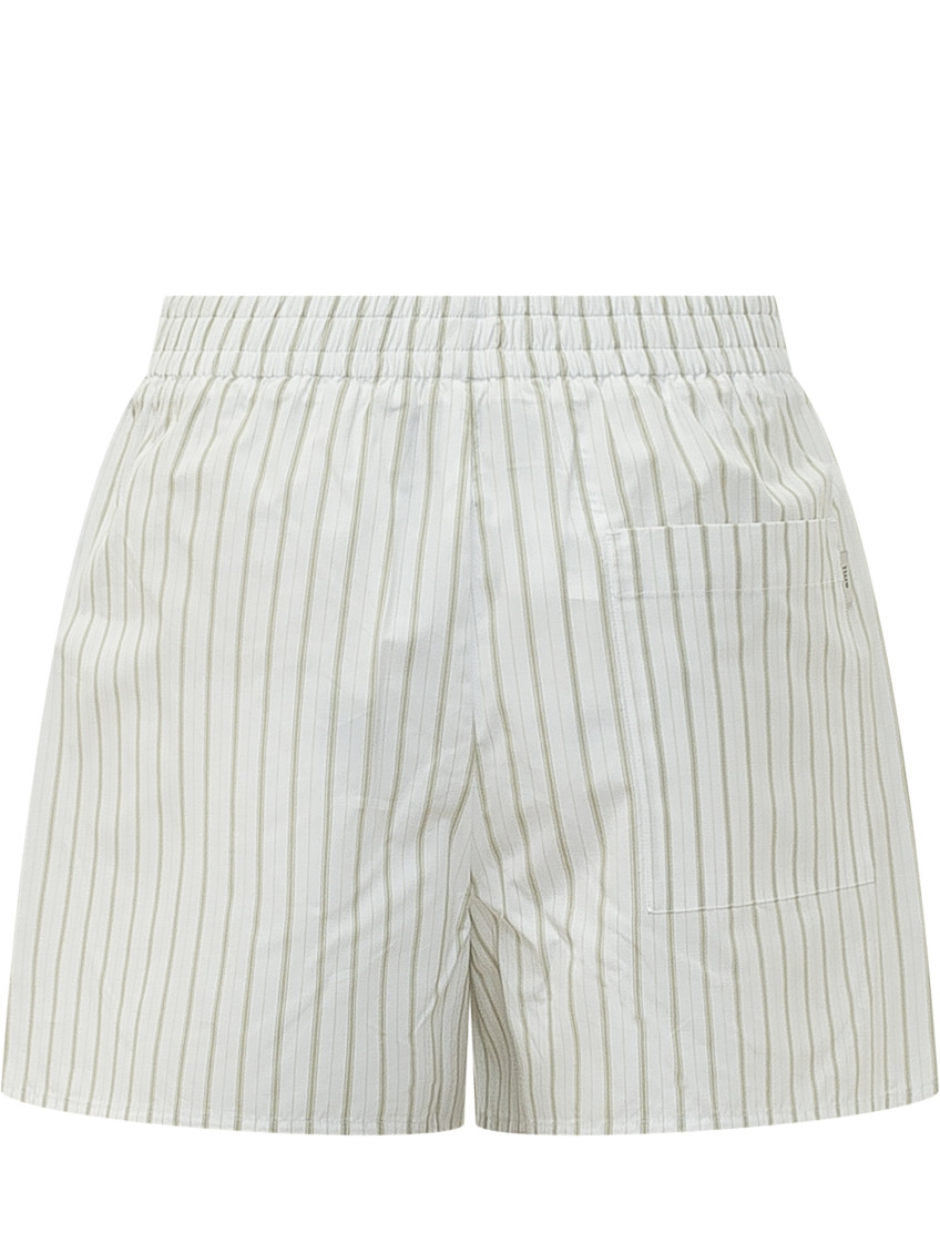 Ami Paris - elastic shorts striped pattern side and back pocket