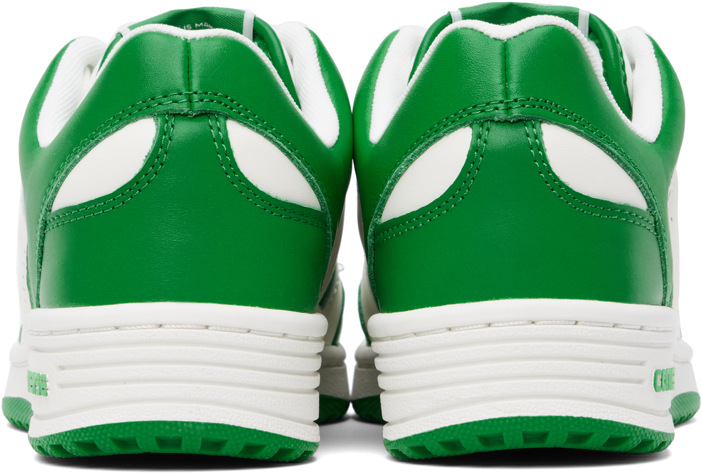 Green & Off-White Weapon Low Top Sneakers