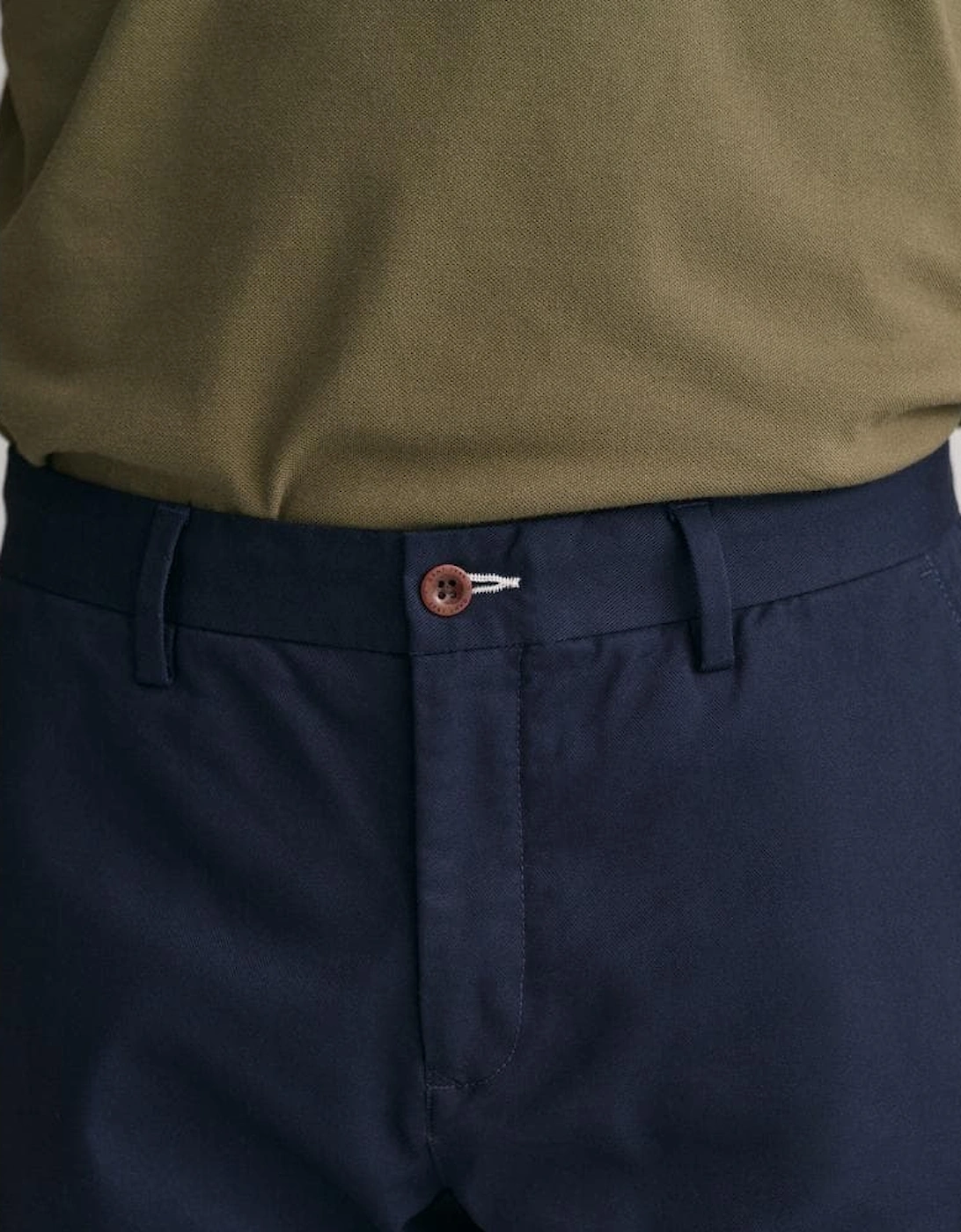 Men's GANT Mens Slim Fit Tech Prep™ Chinos - Navy - Size: W32 l32
