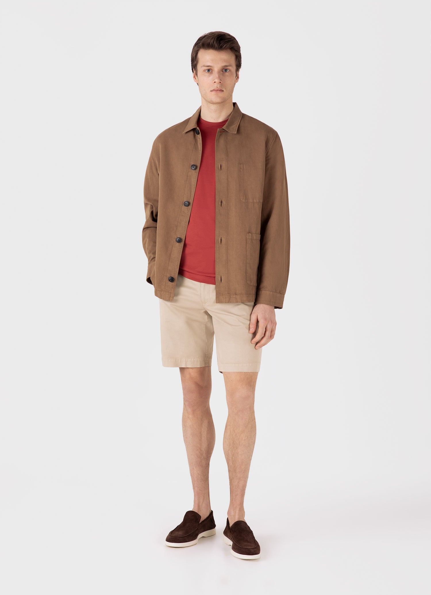 Men's Chino Shorts in Light Stone