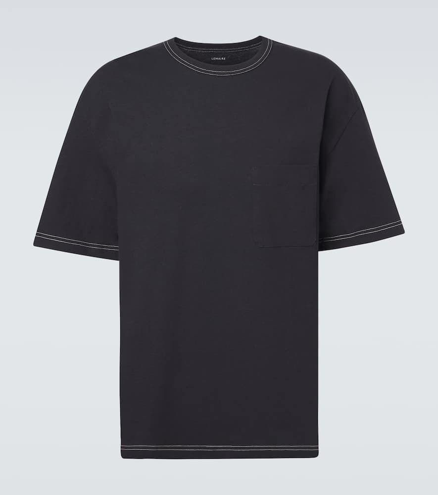 Cotton and linen T-shirt