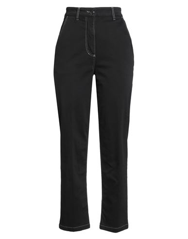 Woman Pants Black Size 25 Cotton, Elastane