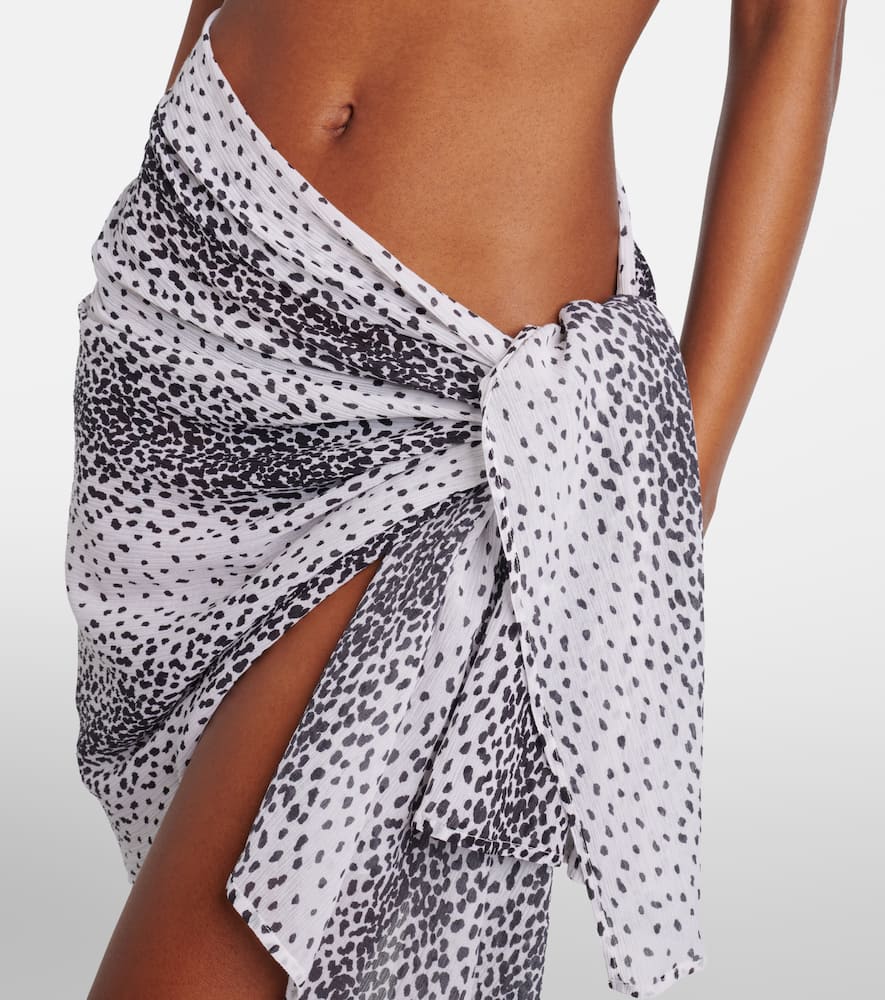 Icaria cotton and silk beach cover-up
