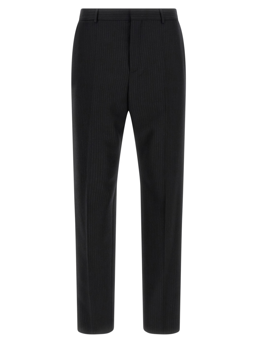 Saint Laurent - tailored trousers pinstripe belt loops pocket