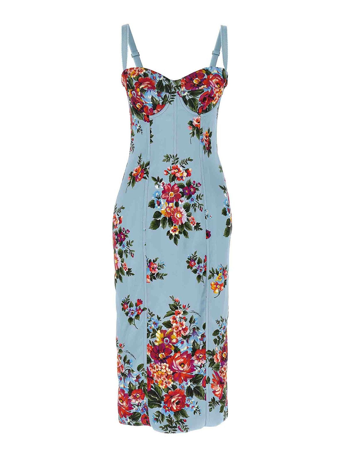 Mazzo di fiori' print dress