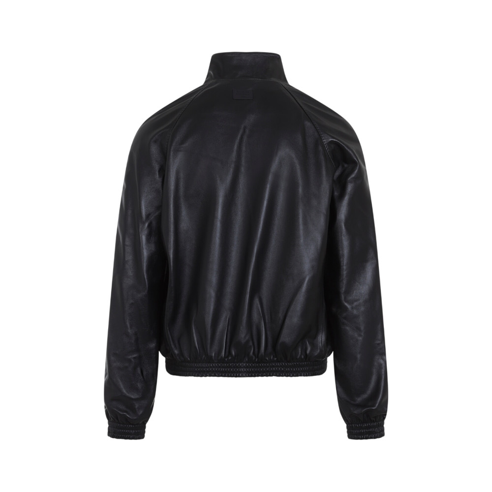 Black Mock Collar Jacket