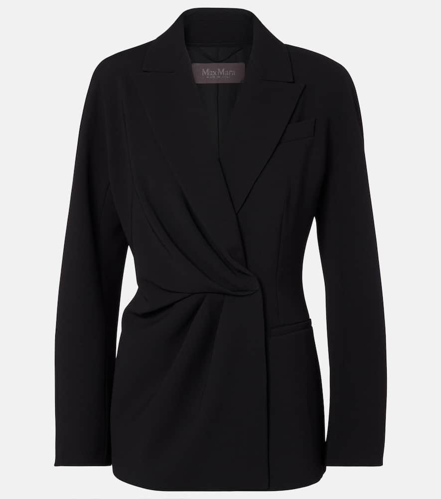 Draped cady wrap jacket