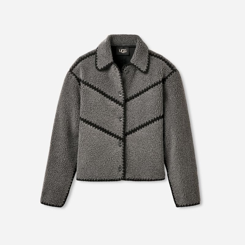 ® Women's Ellison ®fluff Shell Jacket Fleece/Recycled Materials in Charcoal Heather