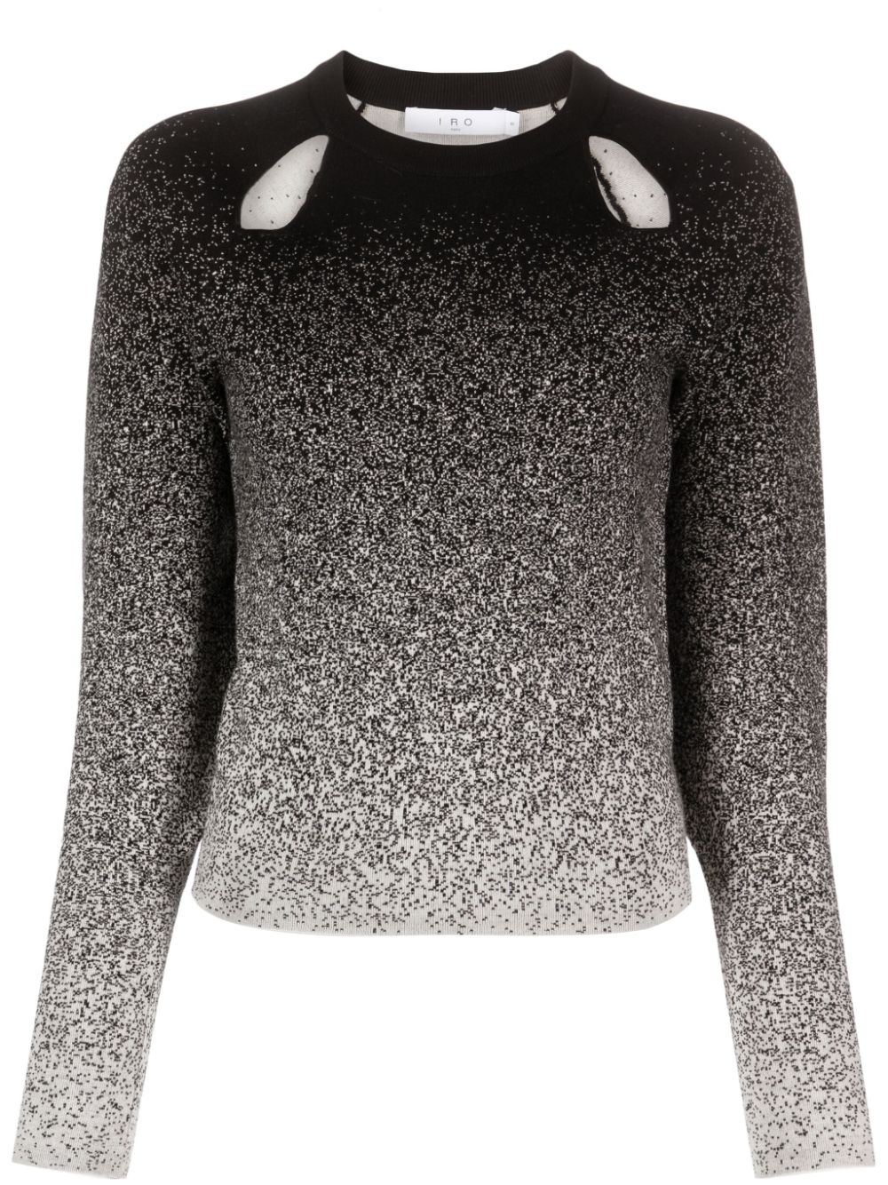 Neyla cut-out gradient jumper - Black