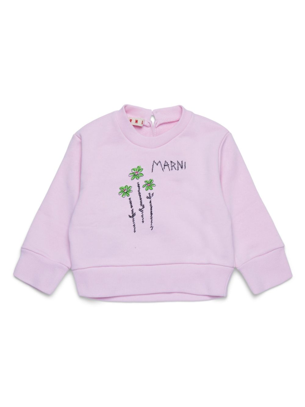 Logo-embroidered sweatshirt - Pink