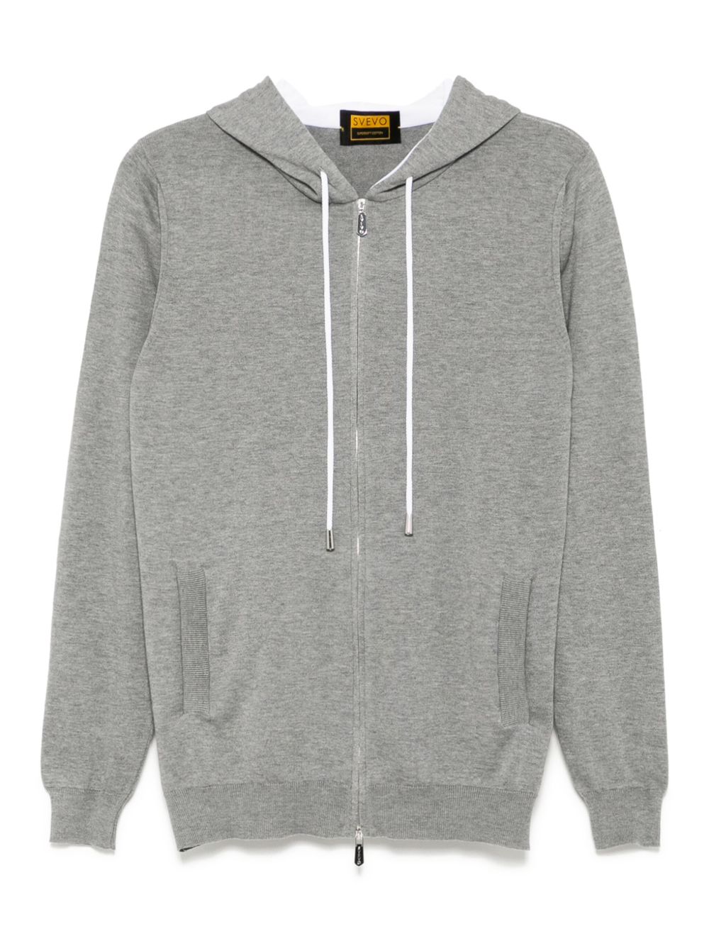 Svevo cotton zip up hoodie - Grey