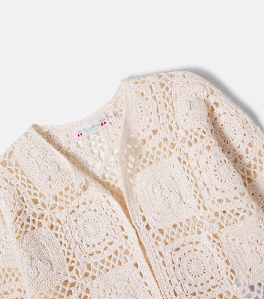 Lea-Maria crochet cotton cardigan