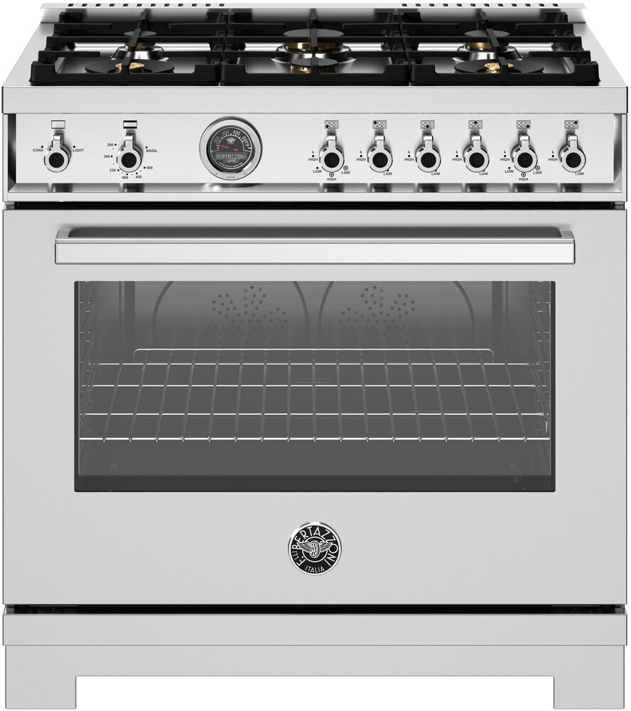 Bertazzoni Professional 36" Natural Gas Range PRO366BCFGMXT
