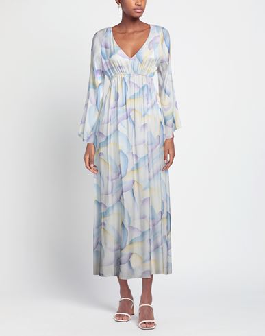 Woman Maxi dress Lilac Size 8 Polyester, Viscose