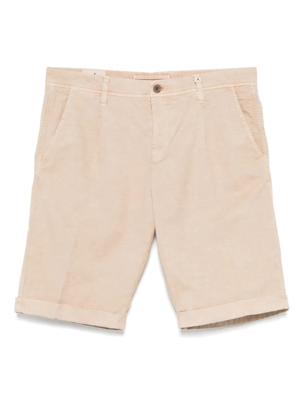 Straight-Leg Chino Shorts — Beige