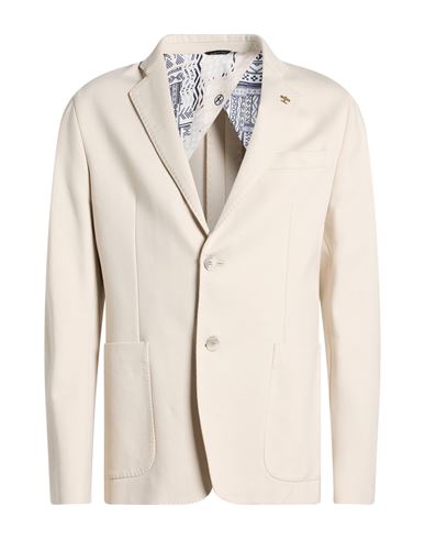 Man Blazer Cream Size 46 Viscose, Nylon, Elastane