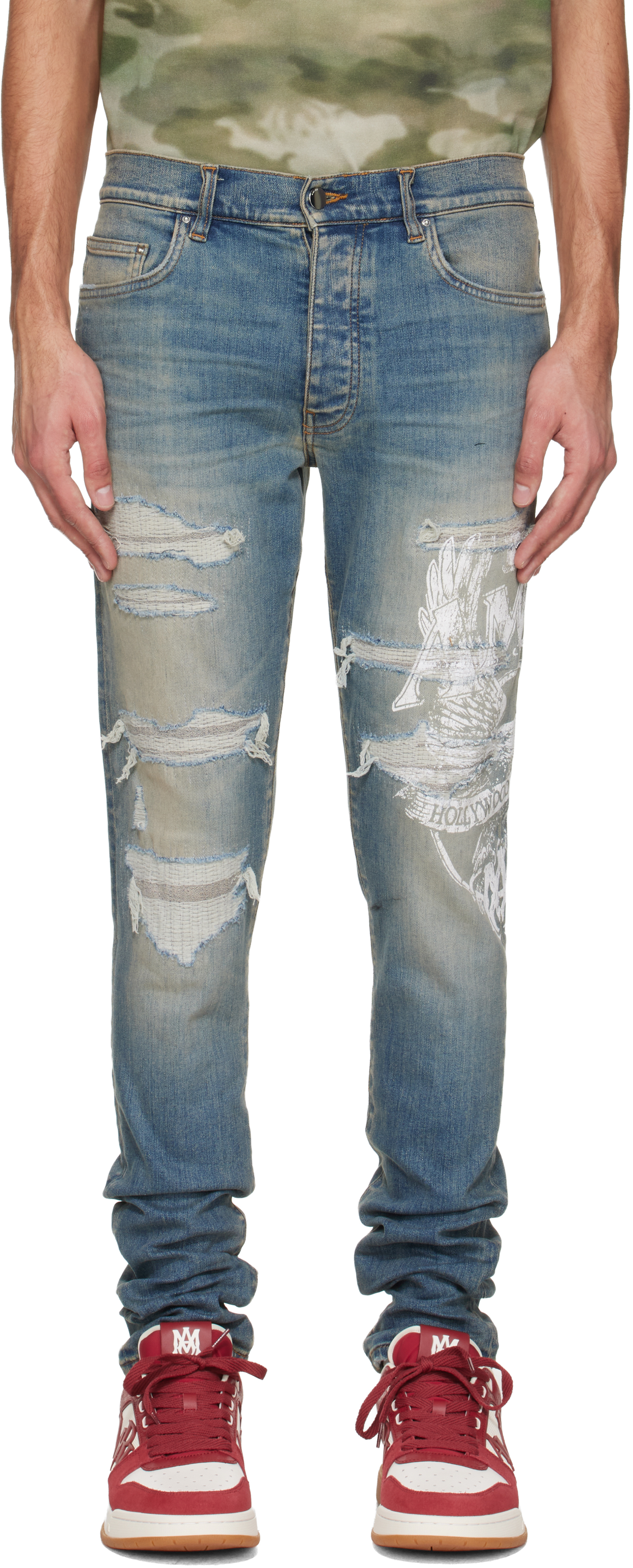 Blue Eagle Repair Skinny Jeans
