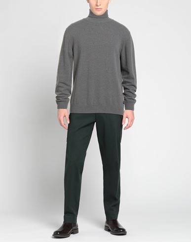 Man Turtleneck Grey Size L Wool, Nylon