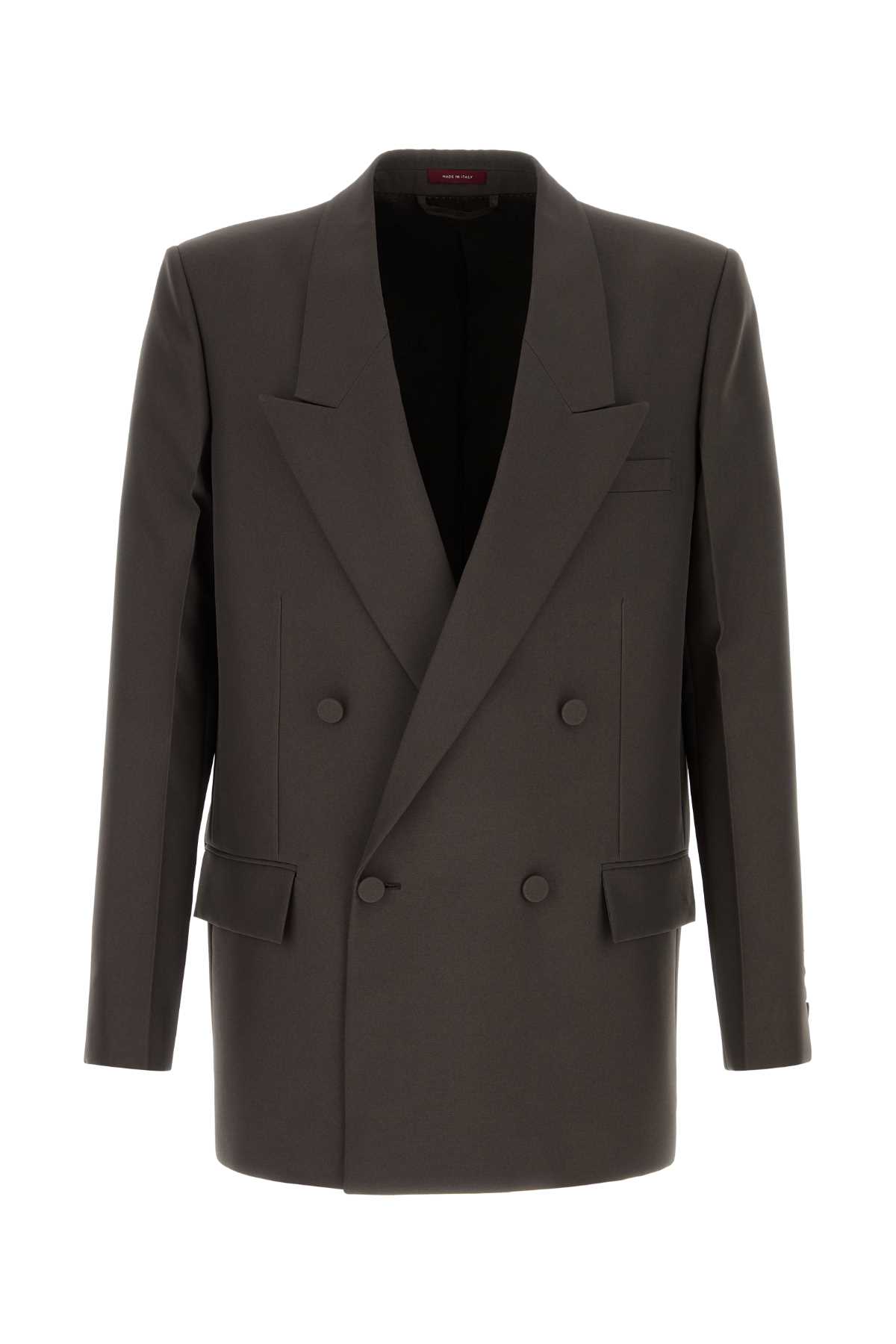 Gucci - double-breasted technical panama jacket