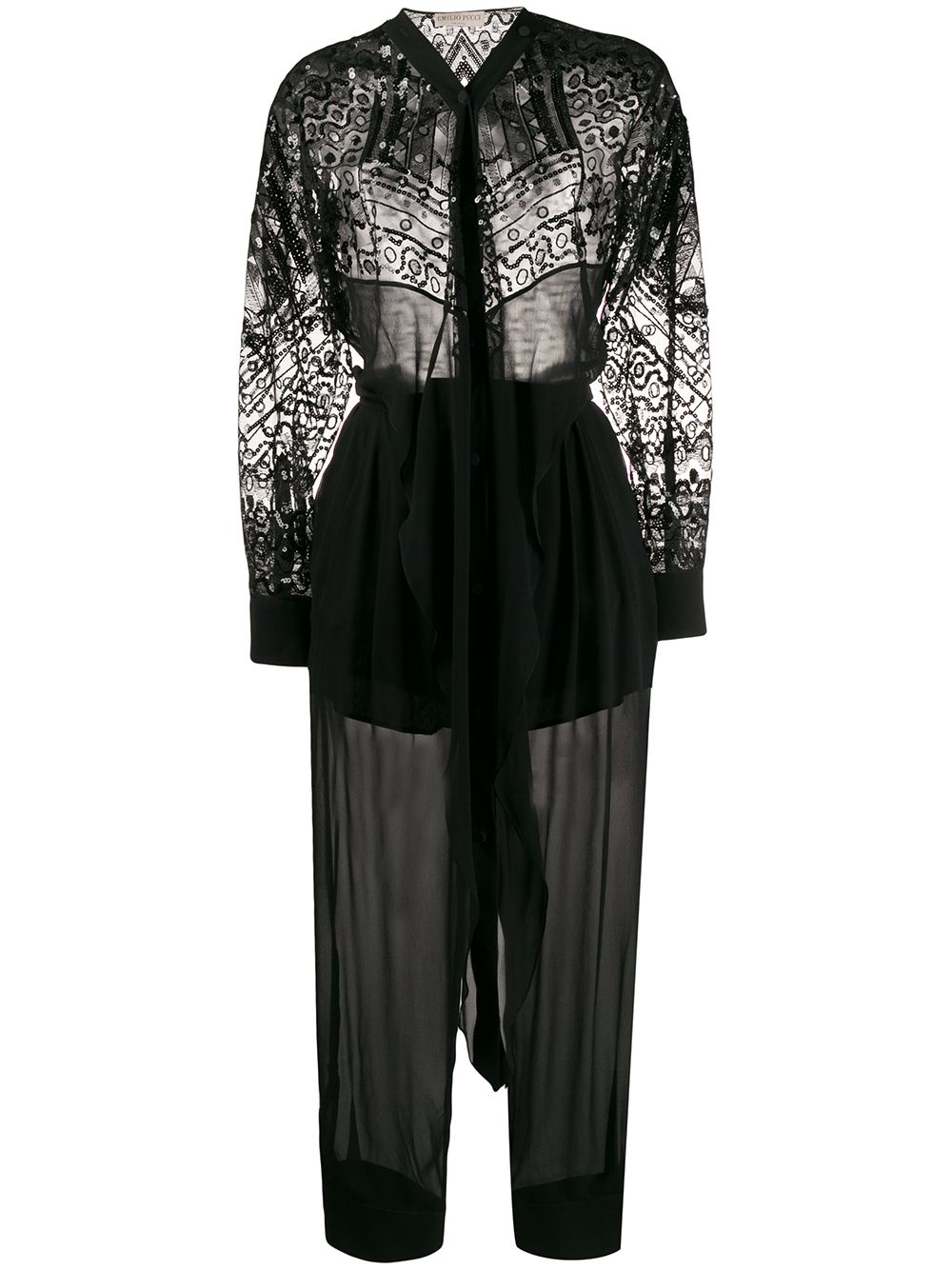 Vivara embroidered jumpsuit - Black