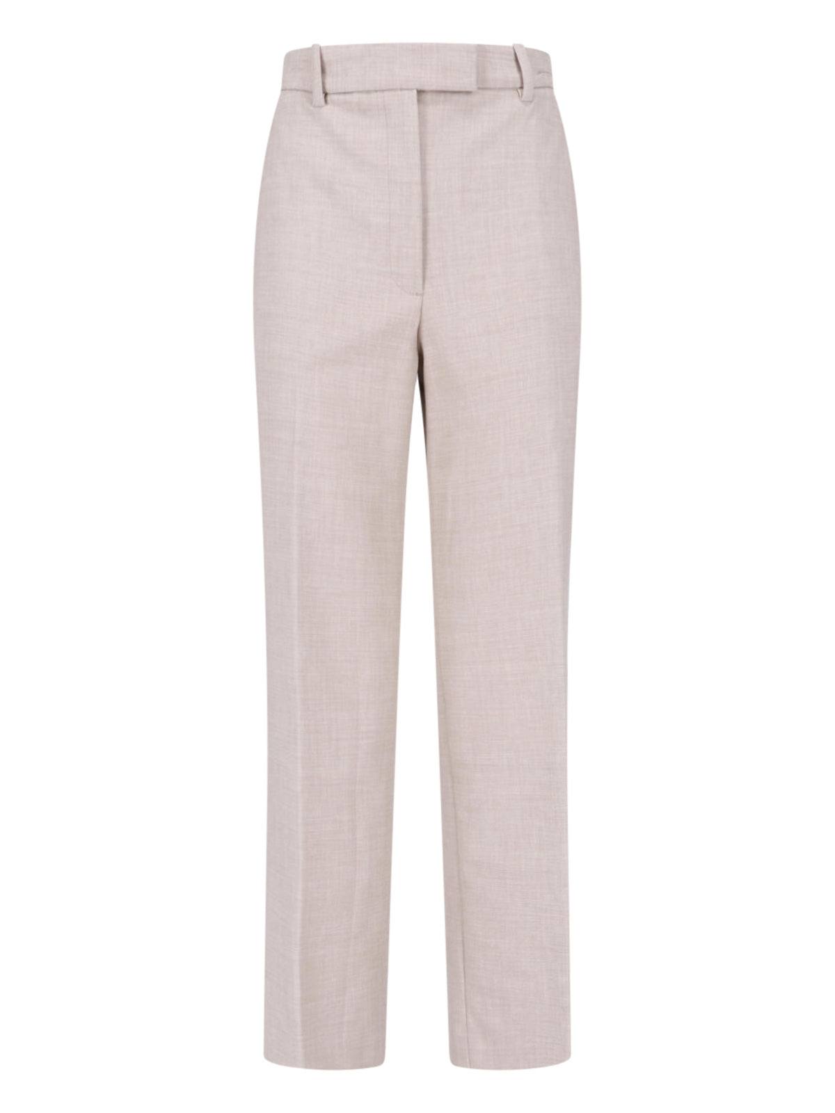 Beige-Ready Slim-Fit Trousers in Stretch Knit