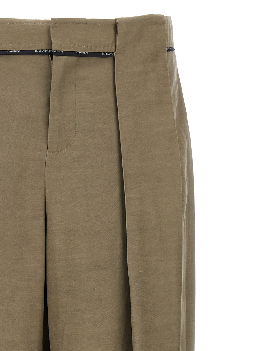 Olive Wide Leg Pants