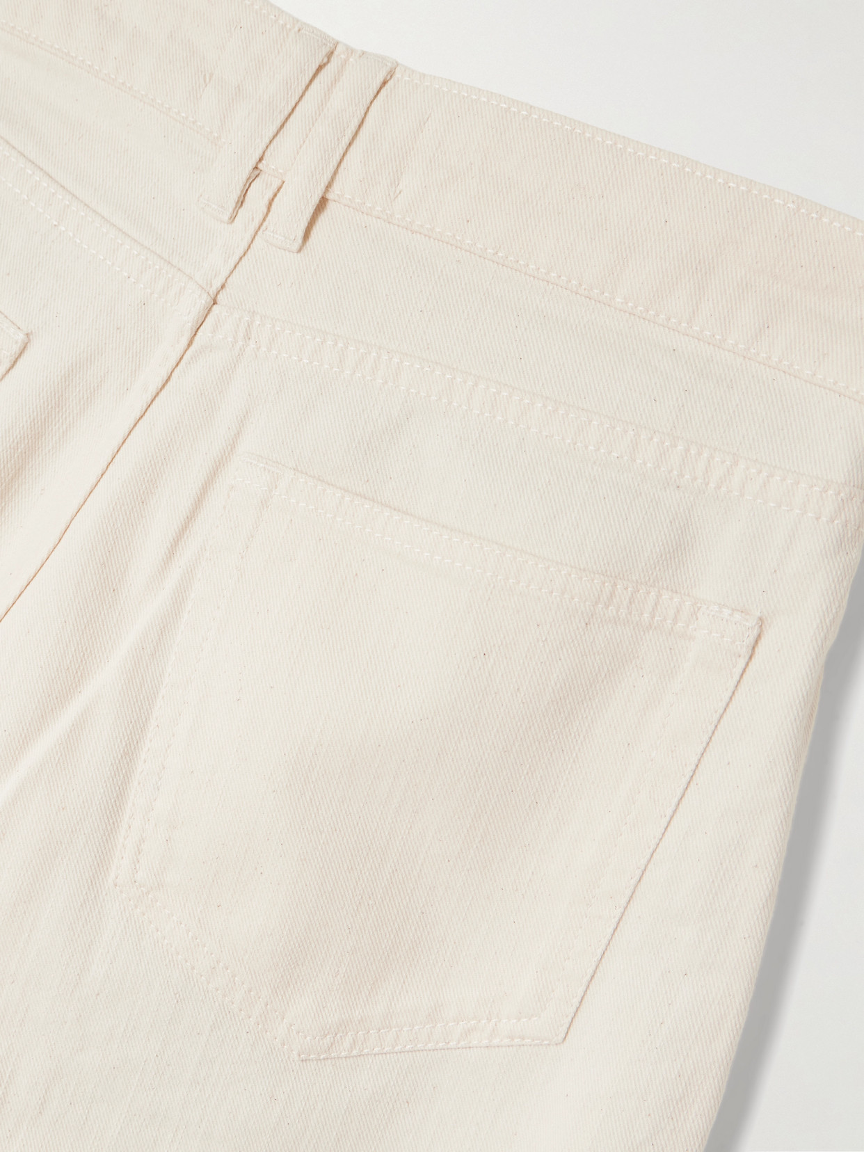 S. S. Daley - Ivy Pleated Cropped Mid-rise Barrel-leg Jeans - Ecru