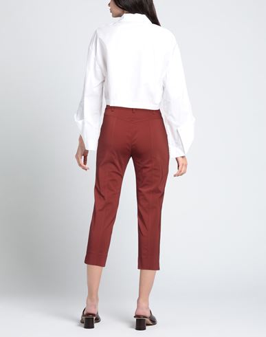 Nenè Woman Pants Brown Size 6 Cotton, Polyamide, Elastane