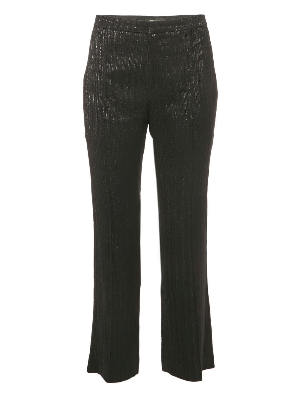 Pre-owned lurex trousers - Black
