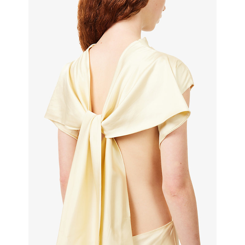 Womens Elias Backless Rayon-Blend Maxi Dress