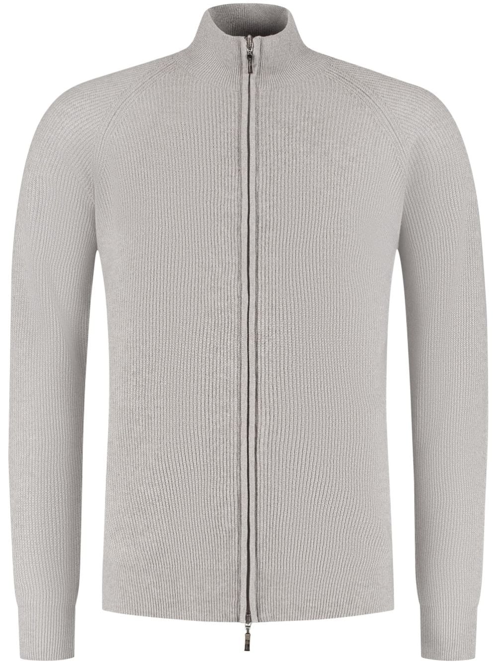 Ribbed cardigan - Grey