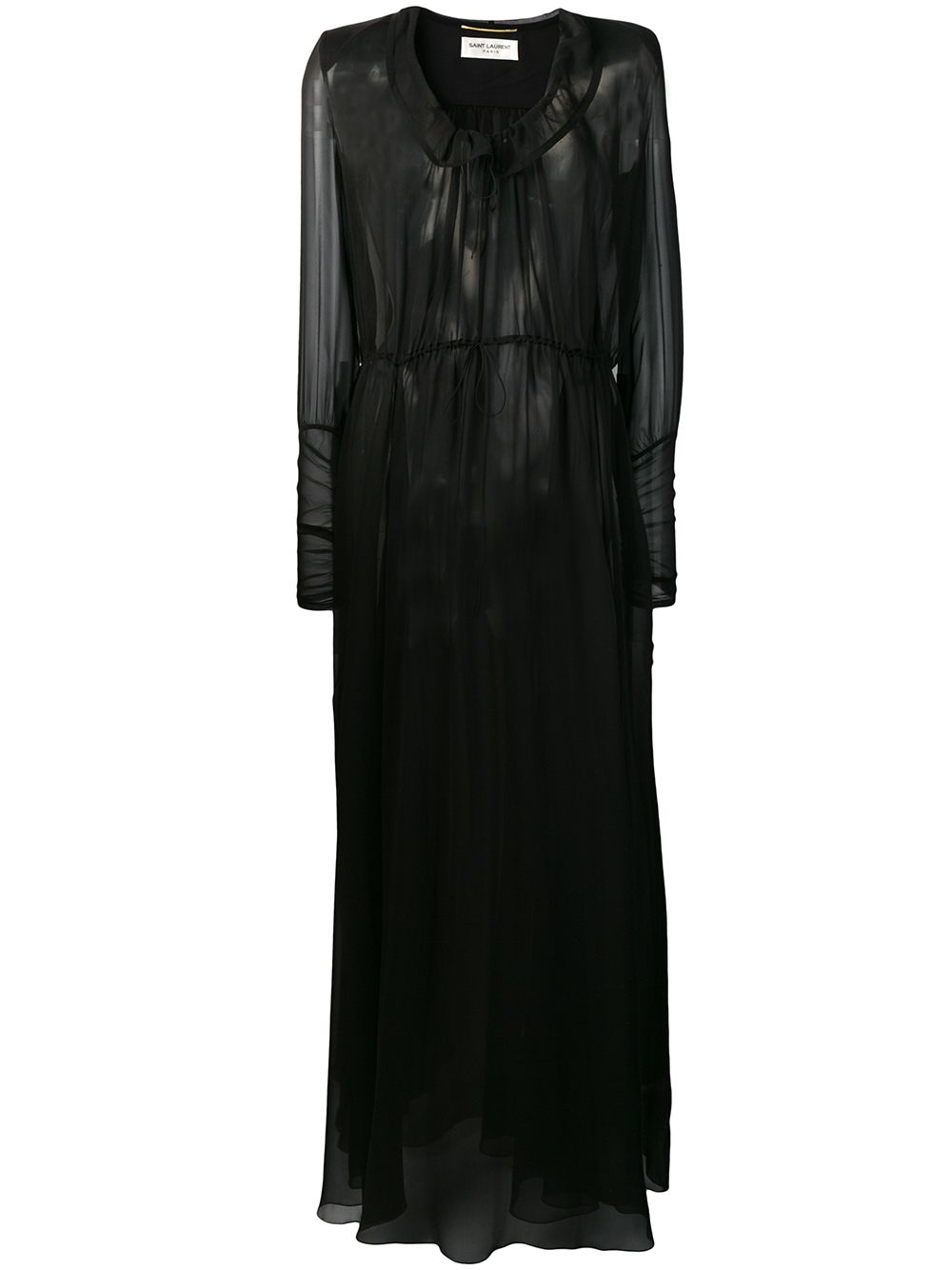 Sheer maxi dress - Black