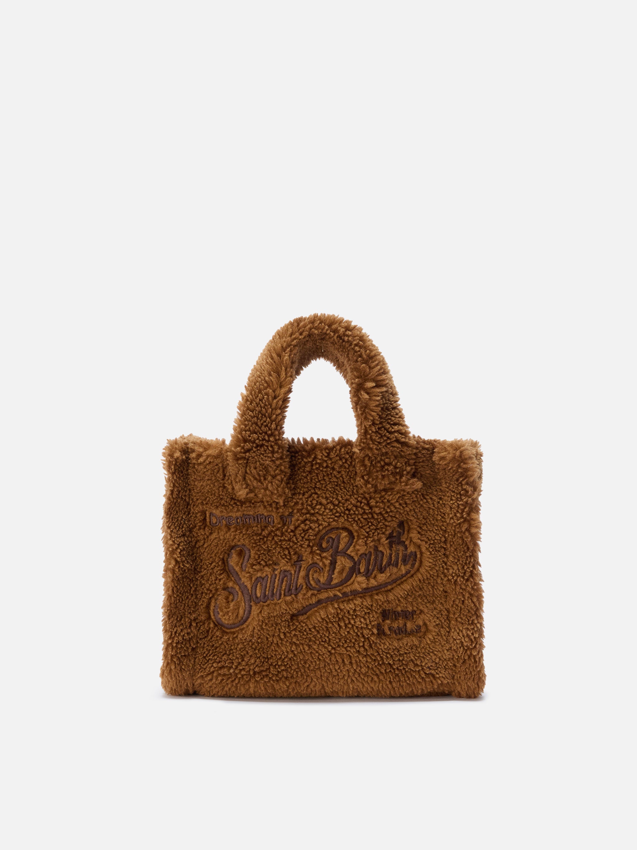 Vanity Mini Teddy Handbag Brown Sherpa Bag - Unisex