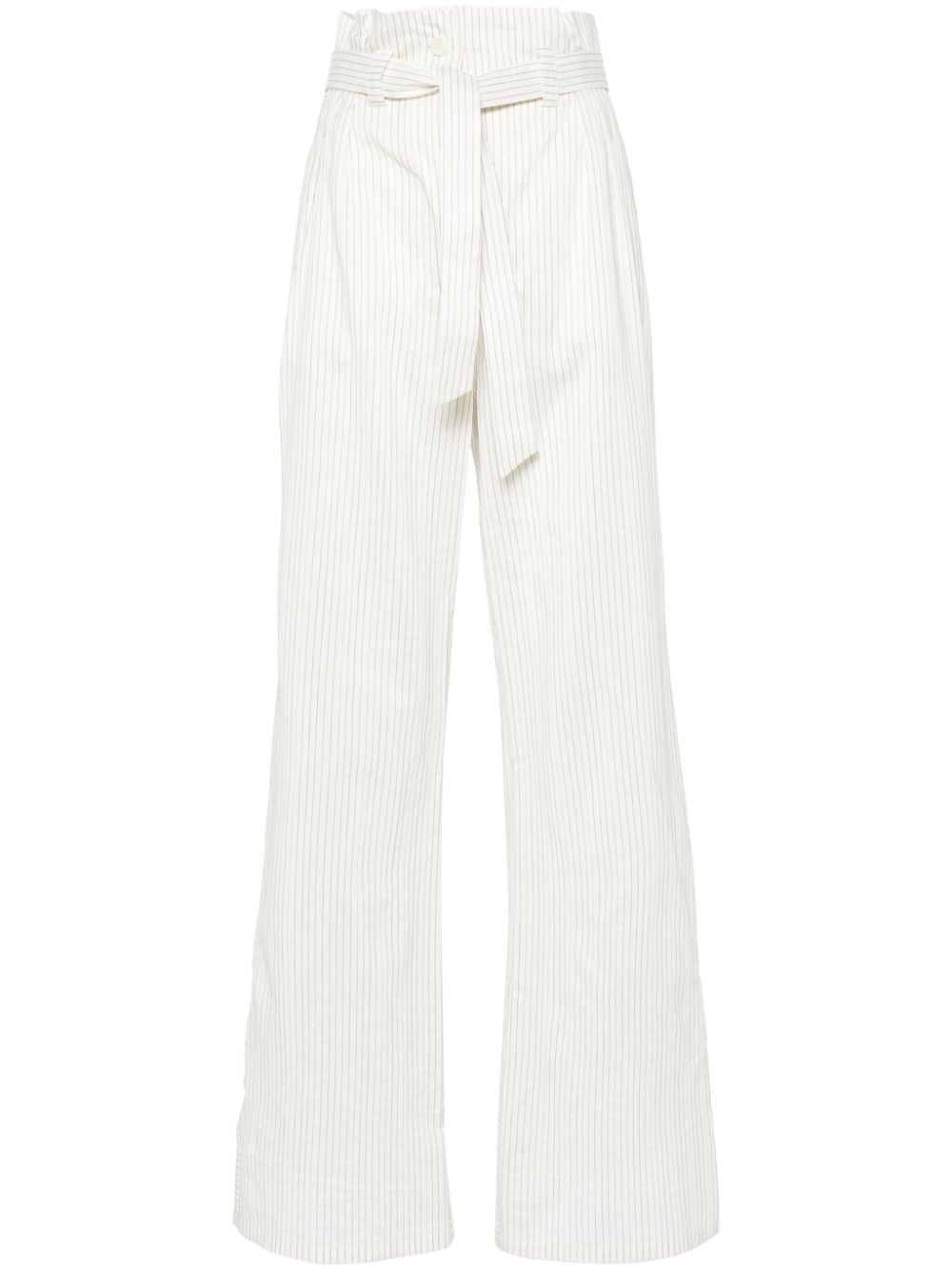 Xero pinstripe-pattern palazzo pants - White