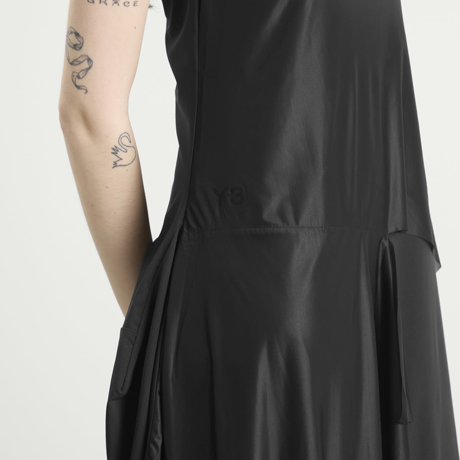 Women's Mesh Midi Dress in Black